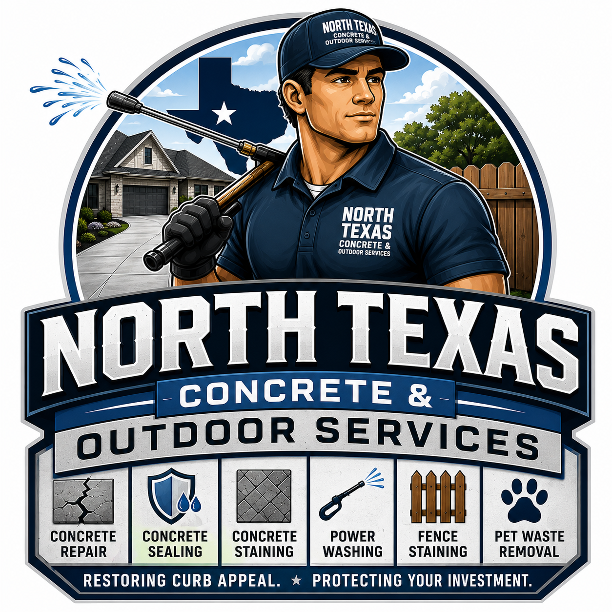 North Texas Concrete & Outdoor Services badge