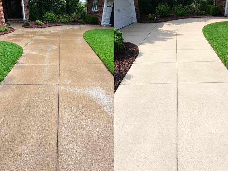 Concrete and power washing project